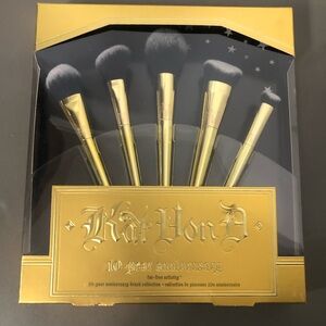 Kat Von D RARE HTF 10 Year Anniversary 2018 Makeup Brush Set NIB